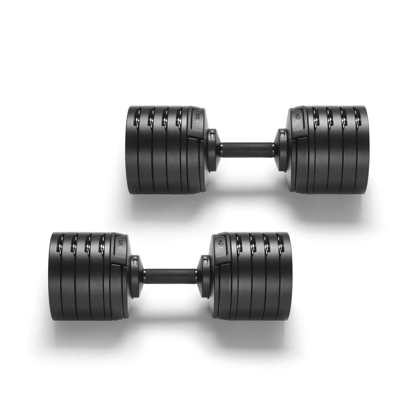 Nuobells - 5-100lb Adjustable Dumbbell Pair - Matte Black