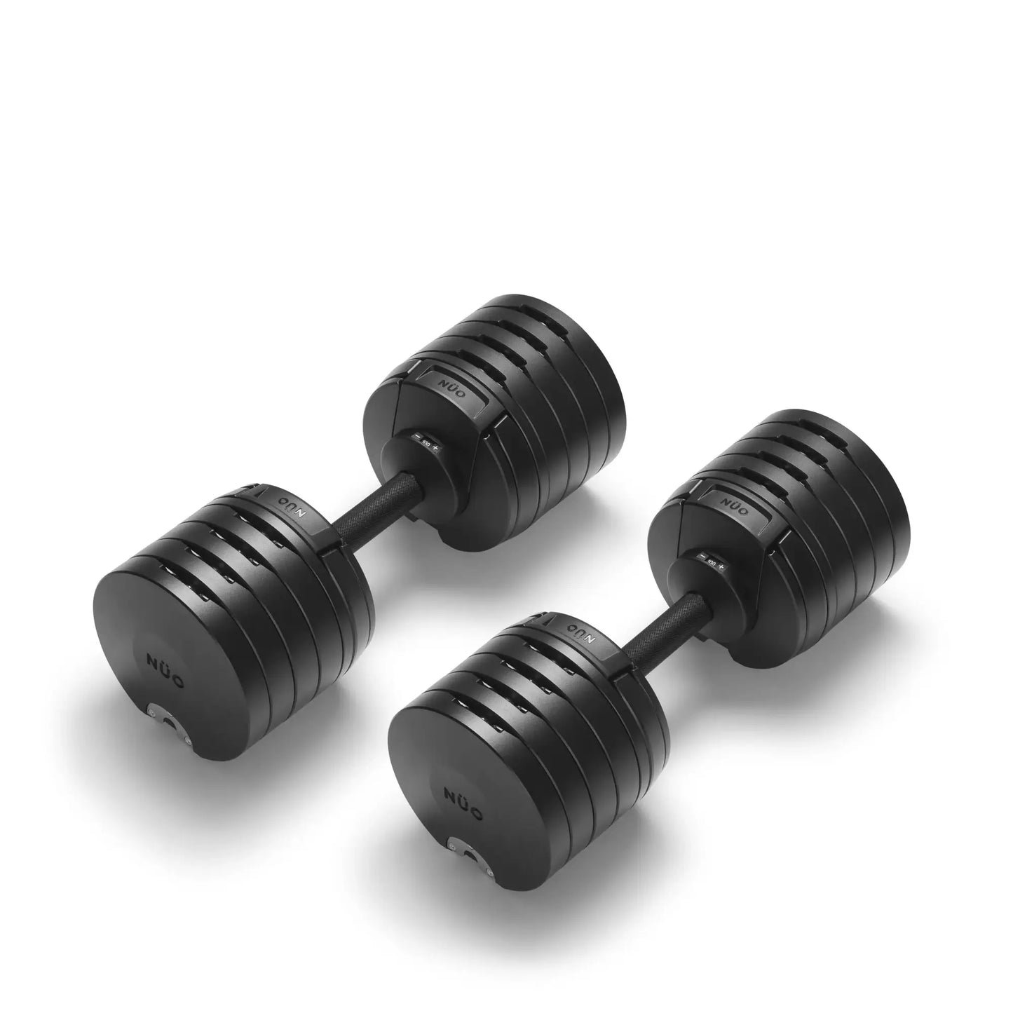 Nuobells - 5-100lb Adjustable Dumbbell Pair - Matte Black