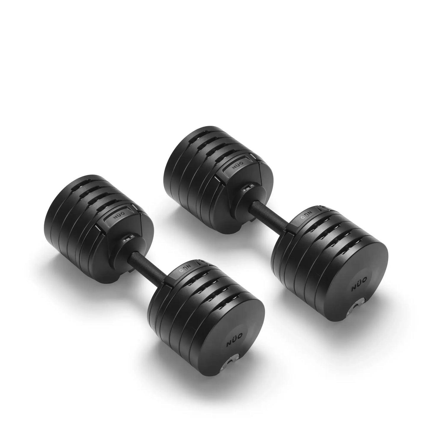 Nuobells - 5-100lb Adjustable Dumbbell Pair - Matte Black