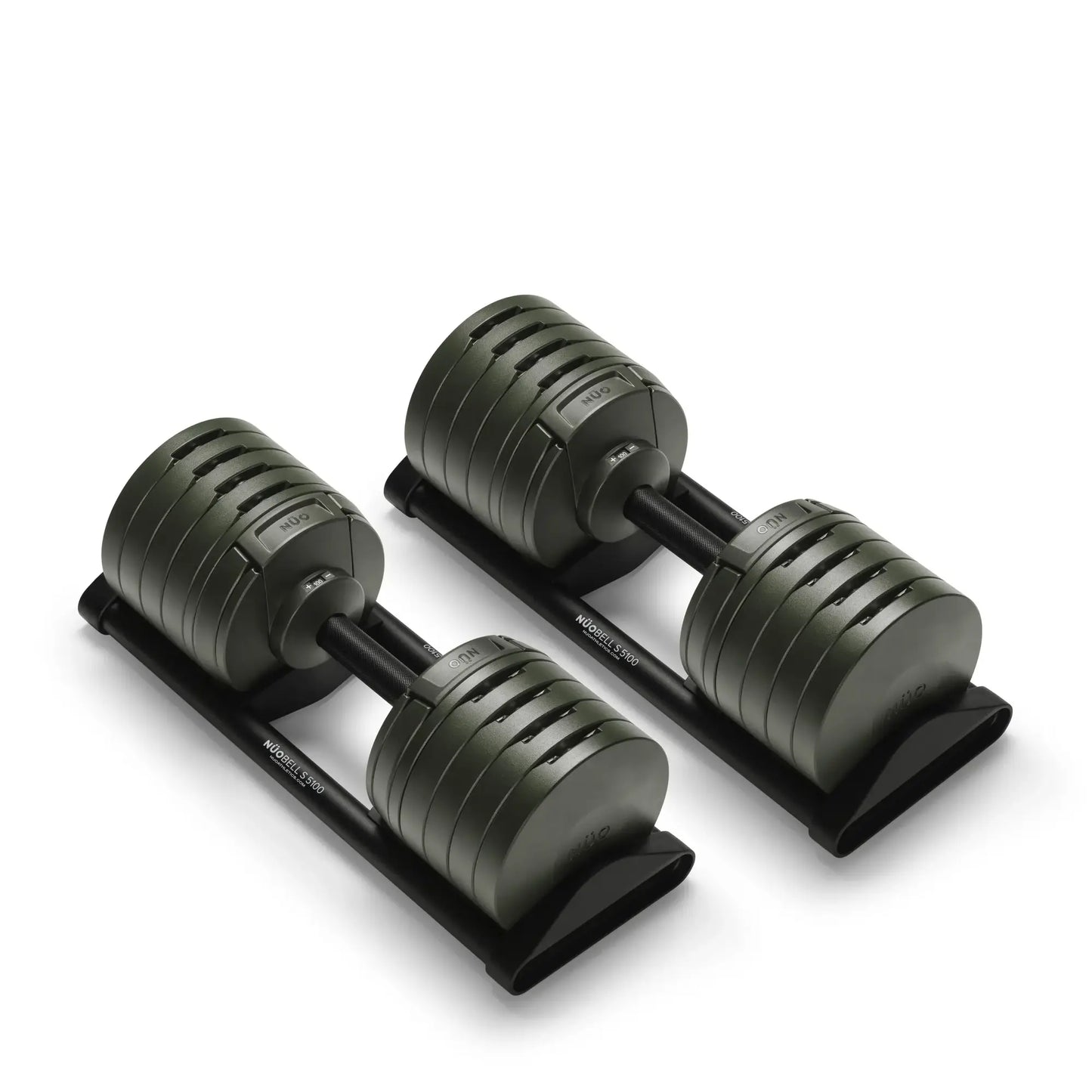 Nuobells - 5-100lb Adjustable Dumbbell Pair - Tactical
