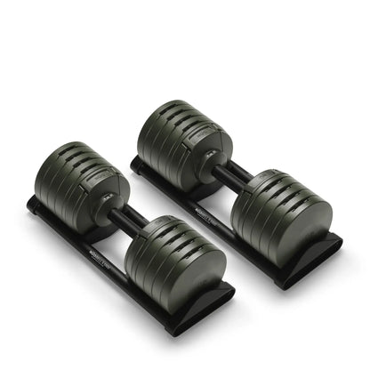 Nuobells - 5-100lb Adjustable Dumbbell Pair - Tactical