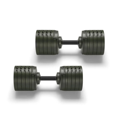 Nuobells - 5-100lb Adjustable Dumbbell Pair - Tactical