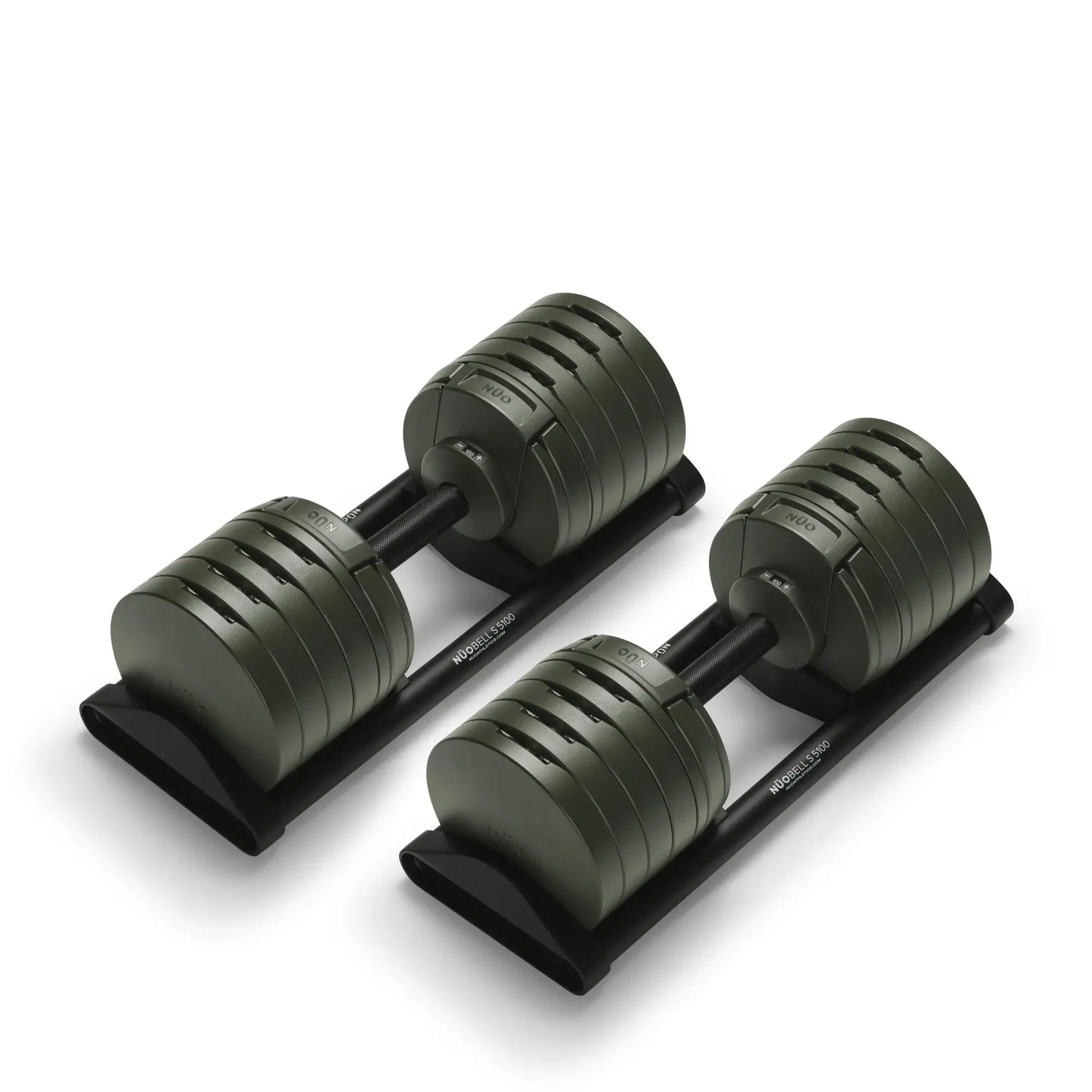 Nuobells - 5-100lb Adjustable Dumbbell Pair - Tactical