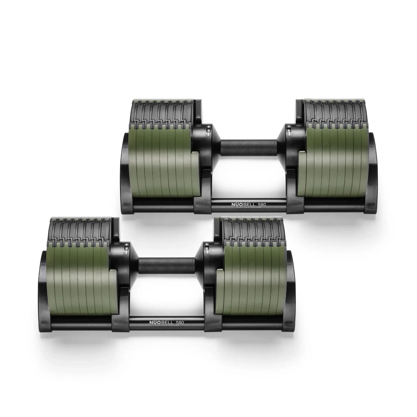 NUOBELL 580 Vert - Paire d'haltères ajustables
