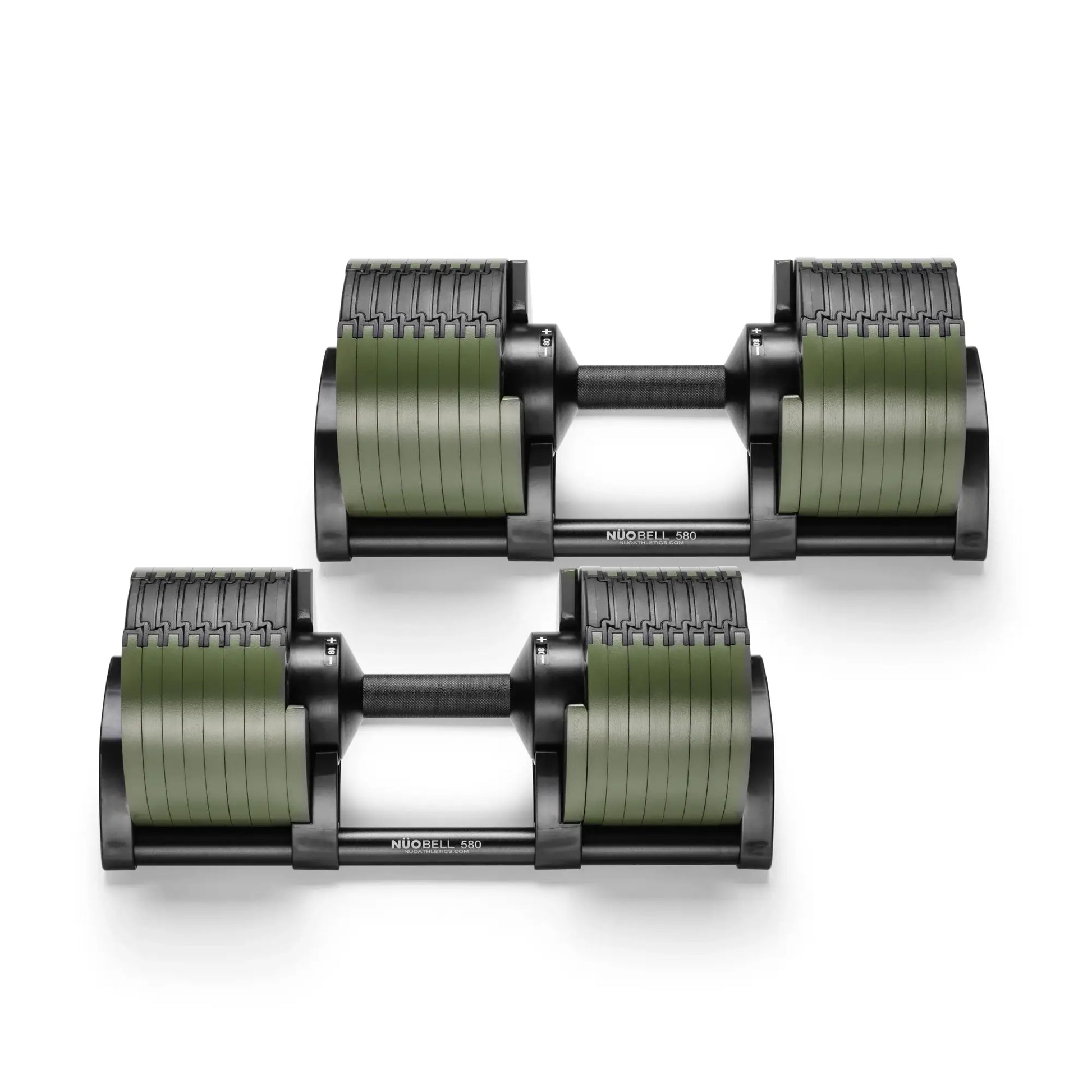 NUOBELL 580 Green - Adjustable Dumbbell Pair – The Treadmill Factory