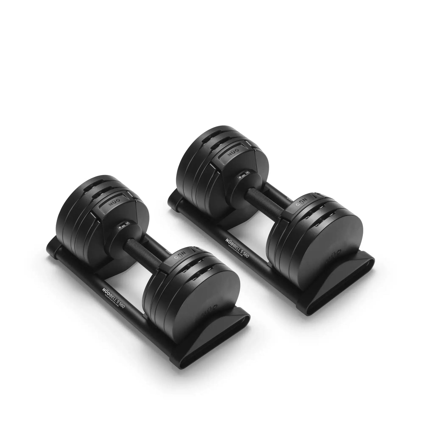 Nuobells - 5-60lb Adjustable Dumbbell Pair - Matte Black