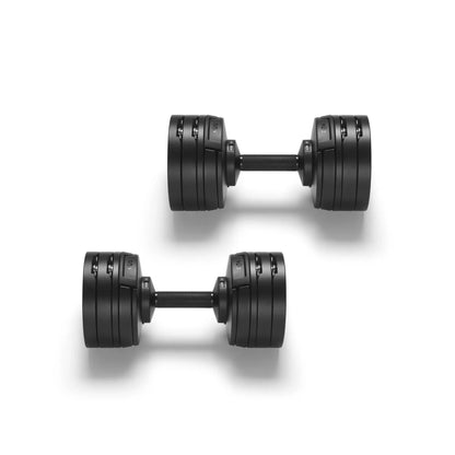 Nuobells - 5-60lb Adjustable Dumbbell Pair - Matte Black