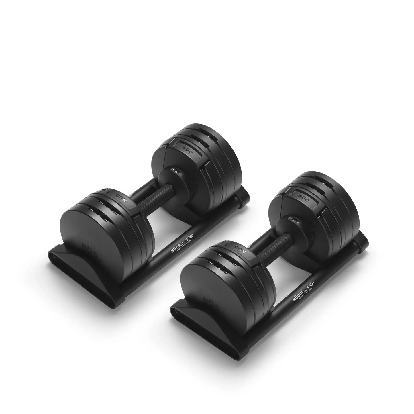 Nuobells - 5-60lb Adjustable Dumbbell Pair - Matte Black
