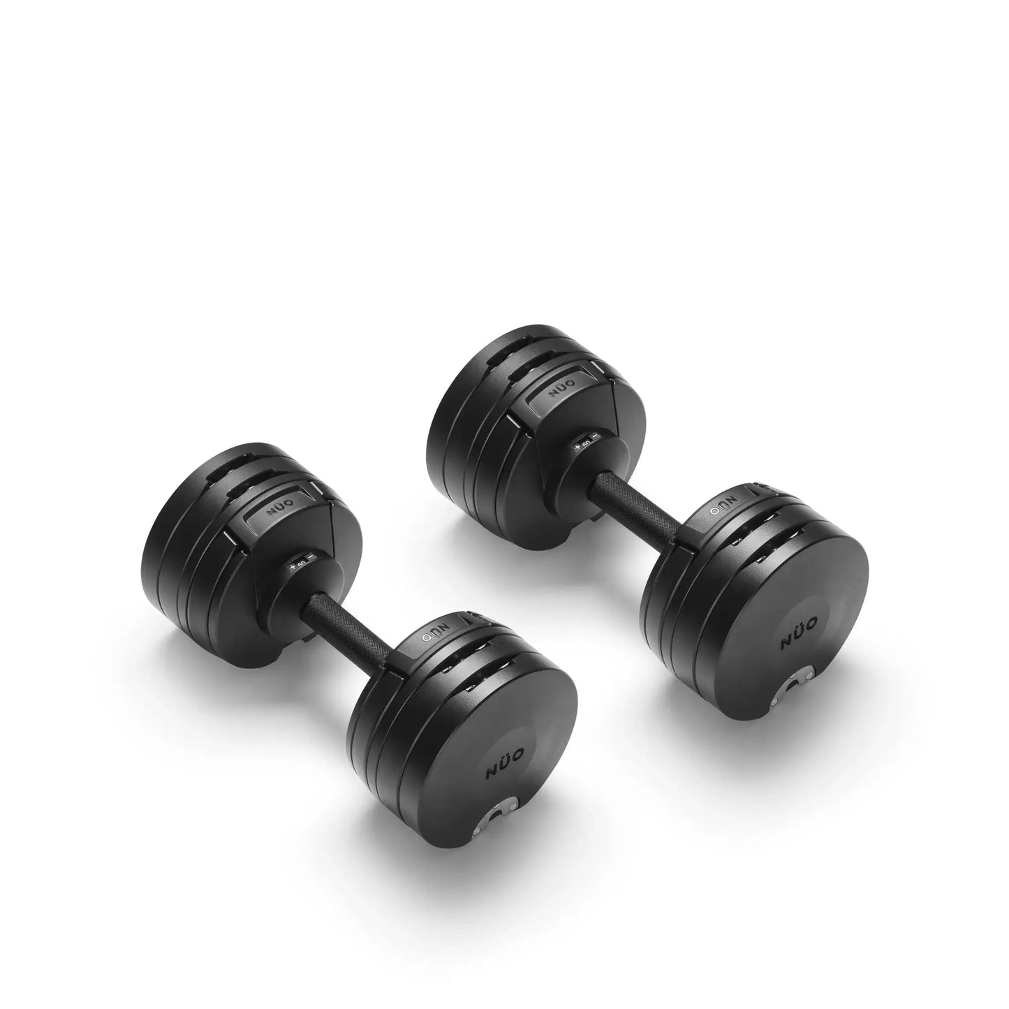 Nuobells - 5-60lb Adjustable Dumbbell Pair - Matte Black