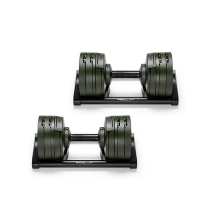 Nuobells - 5-60lb Adjustable Dumbbell Pair - Tactical