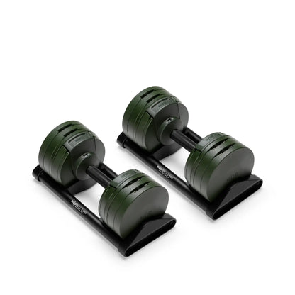 Nuobells - 5-60lb Adjustable Dumbbell Pair - Tactical