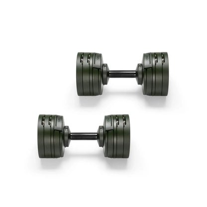 Nuobells - 5-60lb Adjustable Dumbbell Pair - Tactical