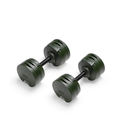 Nuobells - 5-60lb Adjustable Dumbbell Pair - Tactical