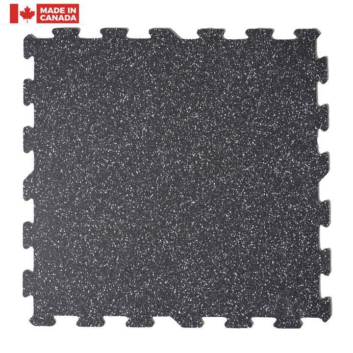 Gorilla 2x2 8mm Interlocking Rubber Tile - Onyx Premium - Single or 12 Pack