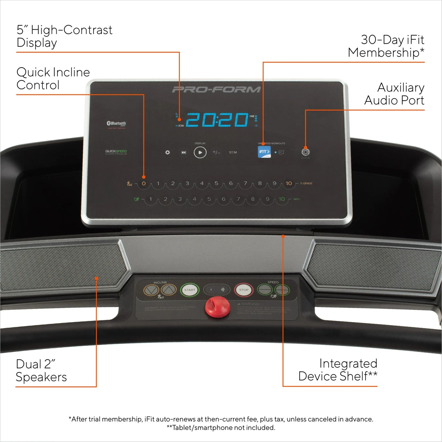 ProForm - Tapis de course pliable Cadence Compact 500