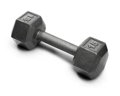 Weider - Cast Iron Hex Dumbbell - 15 lbs