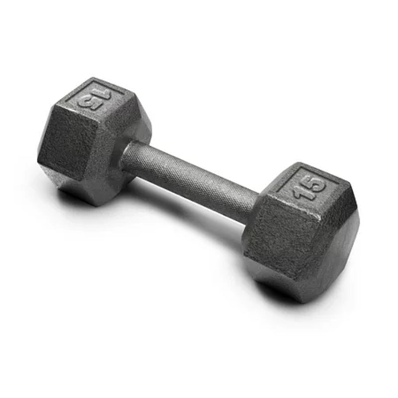 Weider - Cast Iron Hex Dumbbell - 15 lbs