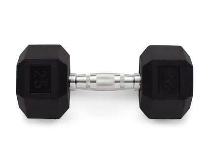 Weider - Rubber Hex Dumbbell - 25 lbs