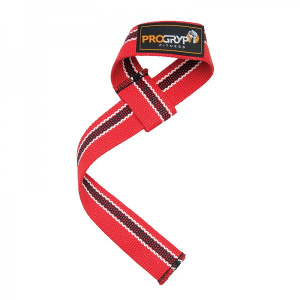 PRO-4 1 1/2" COTTON LIFTING STRAPS - RED Strength & Conditioning Canada.