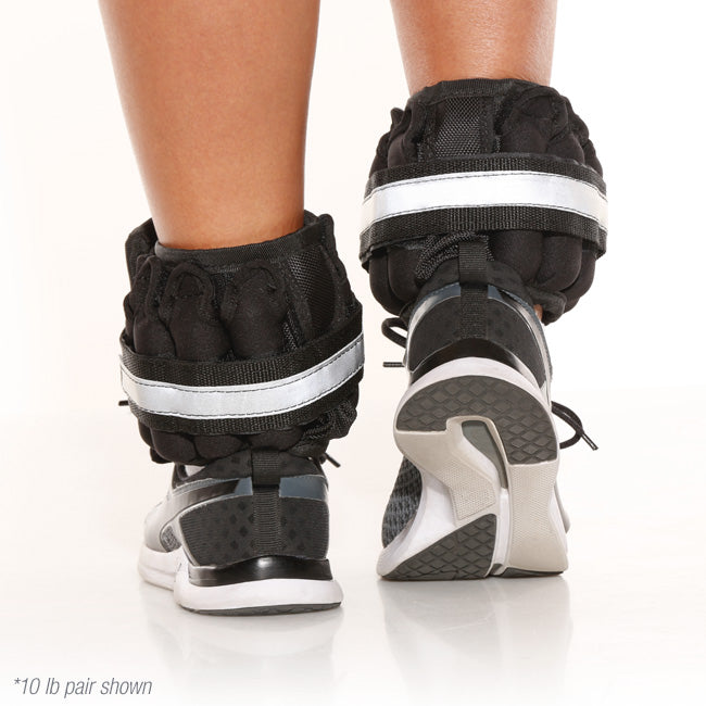 SPRI Adjustable Ankle Weights, 20-Pound Pair, Durable Nylon 