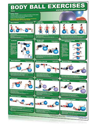 Poster- Body Ball Exercises - Core General Canada.