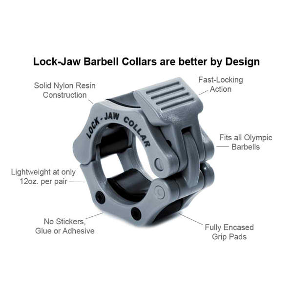 Lock-Jaw One - 1" Standard Barbell Collars Strength & Conditioning Canada.