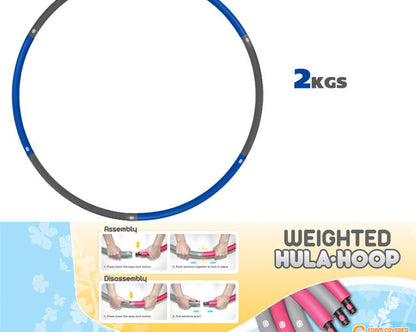 Jasmine Fitness Weighted 2kg Hula Hoop Fitness Accessories Canada.