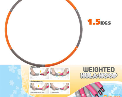 Jasmine Fitness Weighted 1.5kg  Hula Hoop Fitness Accessories Canada.