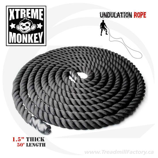 Battle Rope : Gym Rope 50’ : 1.5” thick Strength & Conditioning Canada.