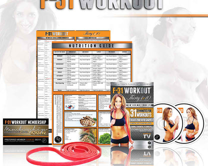 The F31 Workout - Thirty1x10 DVD Package with F31 Band Fitness Accessories Canada.