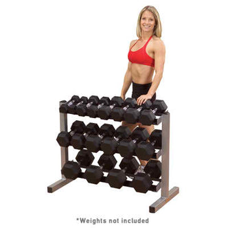 Body-Solid 3 Tier Horizontal Dumbbell Rack GDR363 Strength & Conditioning Canada.