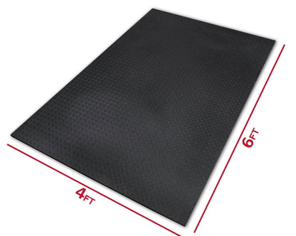 4' x 6' x 3/8" Solid Rubber Gym Mat