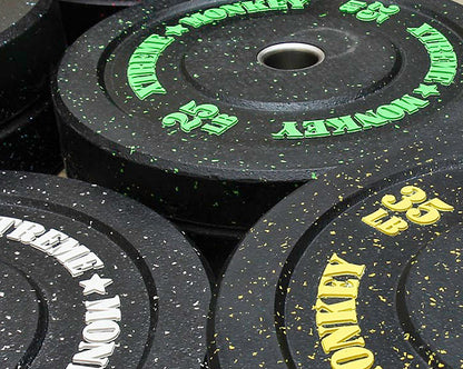 XM FITNESS 25lbs Crumb Rubber Bumper Plate Strength & Conditioning Canada.