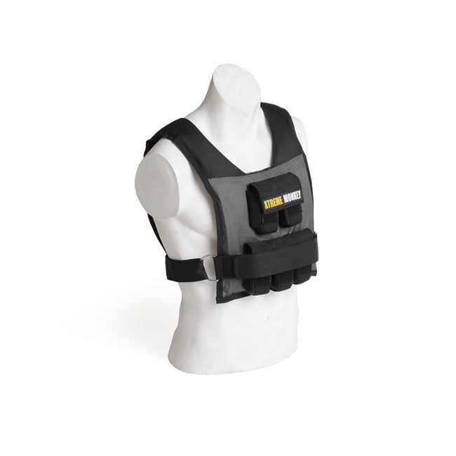 XM FITNESS 25lbs Weighted Vest, V-Cut Strength & Conditioning Canada.