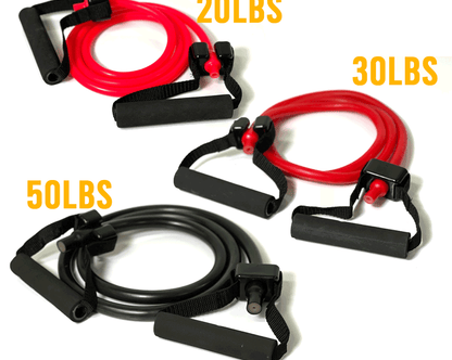 BB 3 RESISTANCE BANDS WITH 3 HANDLES SET The Treadmill Factory