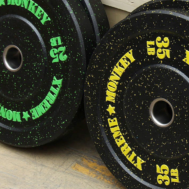 XM FITNESS 35lbs Crumb Rubber Bumper Plate Strength & Conditioning Canada.