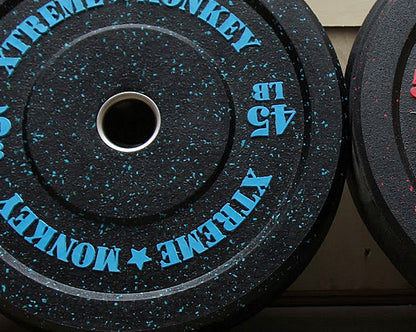 XM FITNESS 45lbs Crumb Rubber Bumper Plate Strength & Conditioning Canada.