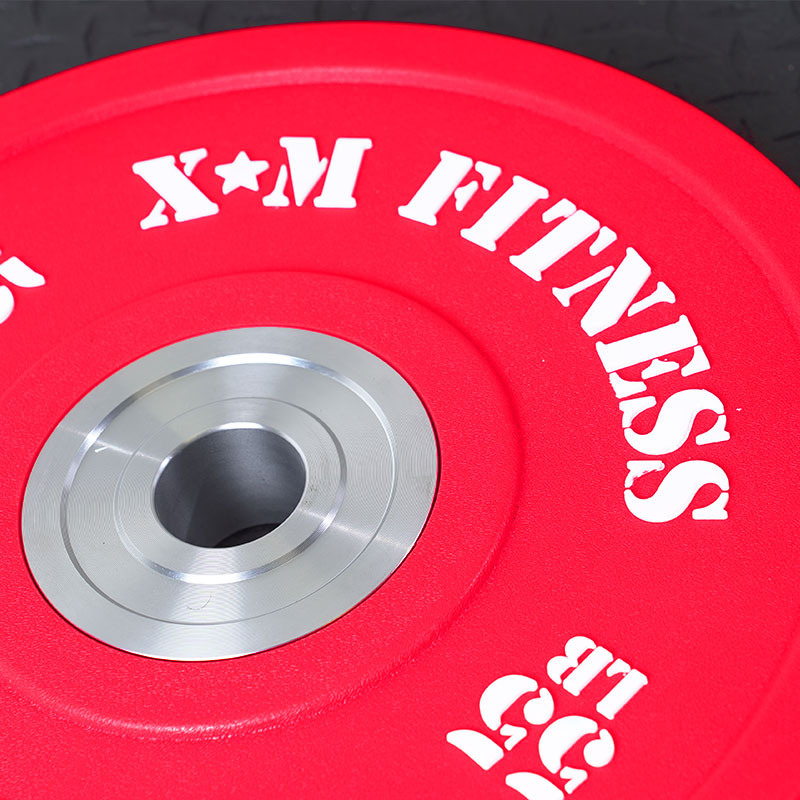 XM FITNESS Urethane Bumper Plate Set - 320lbs