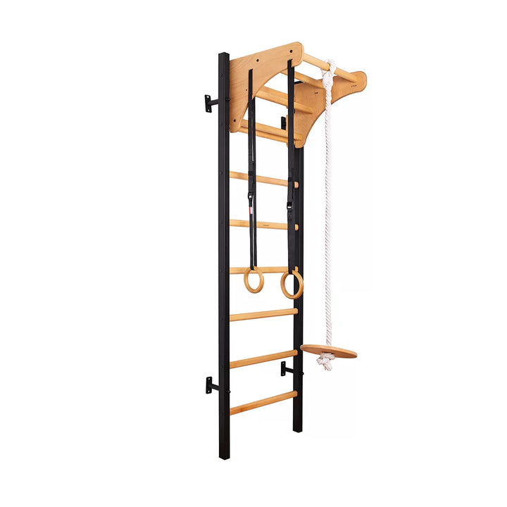 BenchK S2 Noir - 211B avec barre de traction en bois + accessoires de gymnastique