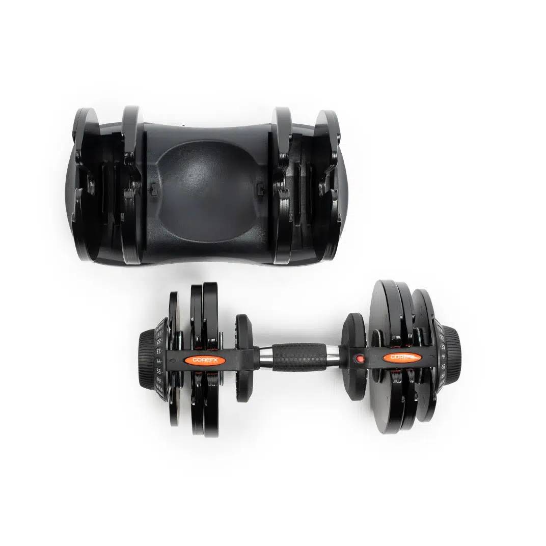 CoreFx Adjustable Dumbbell 71.5LB Single Strength & Conditioning Canada.