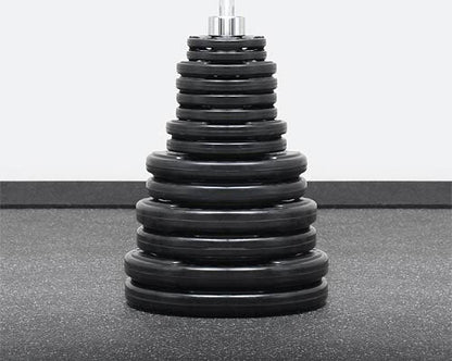 Element Fitness 300lbs Virgin Rubber Grip Olympic weight set