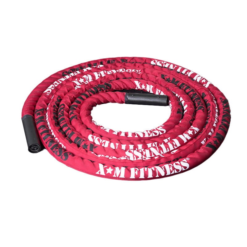 XM FITNESS Commercial 30' Battle Rope with Sleeve