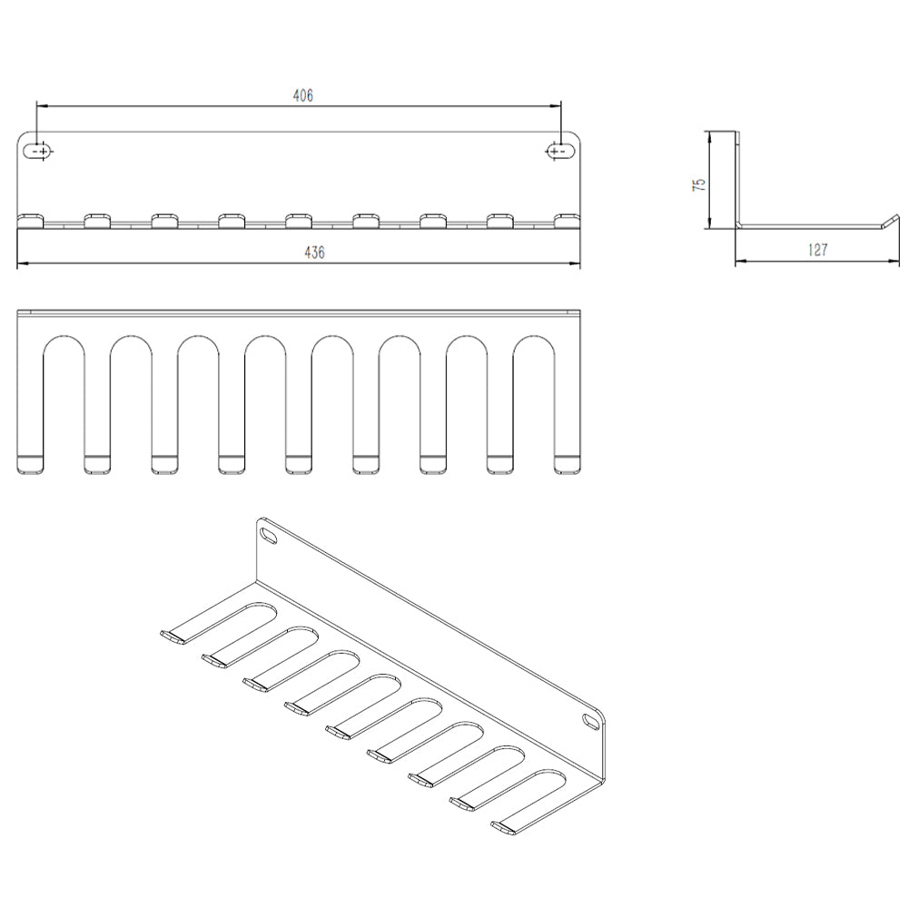 XM WALL MOUNTED MULTI-PURPOSE STORAGE RACK – The Treadmill Factory