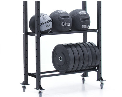 XM FITNESS 2 Tier Ball/Plate Storage Rack Strength & Conditioning Canada.