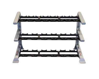 Body Solid SDKR1000SD 3 Tier Saddle Dumbbell Rack Strength & Conditioning Canada.