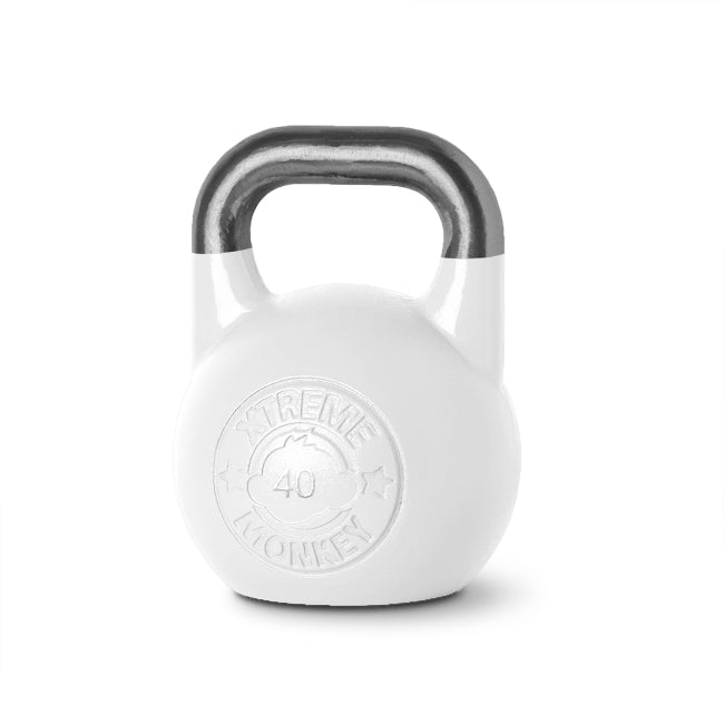 XM Fitness 40kg White Competition Kettlebell Strength & Conditioning Canada.