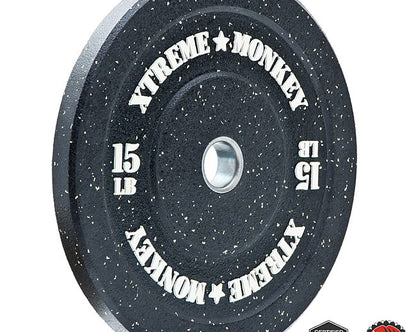 XM FITNESS 15lbs Crumb Rubber Bumper Plate Strength & Conditioning Canada.