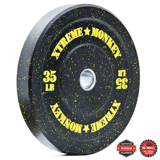 XM FITNESS 35lbs Crumb Rubber Bumper Plate Strength & Conditioning Canada.