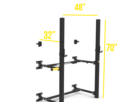 XM Fitness Wall Mounted Fold Up Rack V2 Strength Machines Canada.