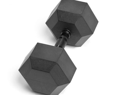 60lb Virgin Rubber Hex Dumbbell No Odour SDVR-60 Strength & Conditioning Canada.